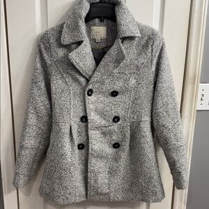 a•new•day  Charcoal Double-Breasted Pea Coat